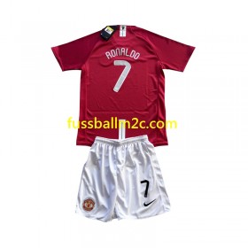 Fußballtrikots Manchester United Cristiano Ronaldo 7 Champion League 2007 Retro Kinder Heim Trikotsatz